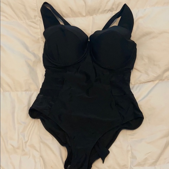 Adore Me Swim 38ddd One Piece Nwt Black Bathing Suit Poshmark